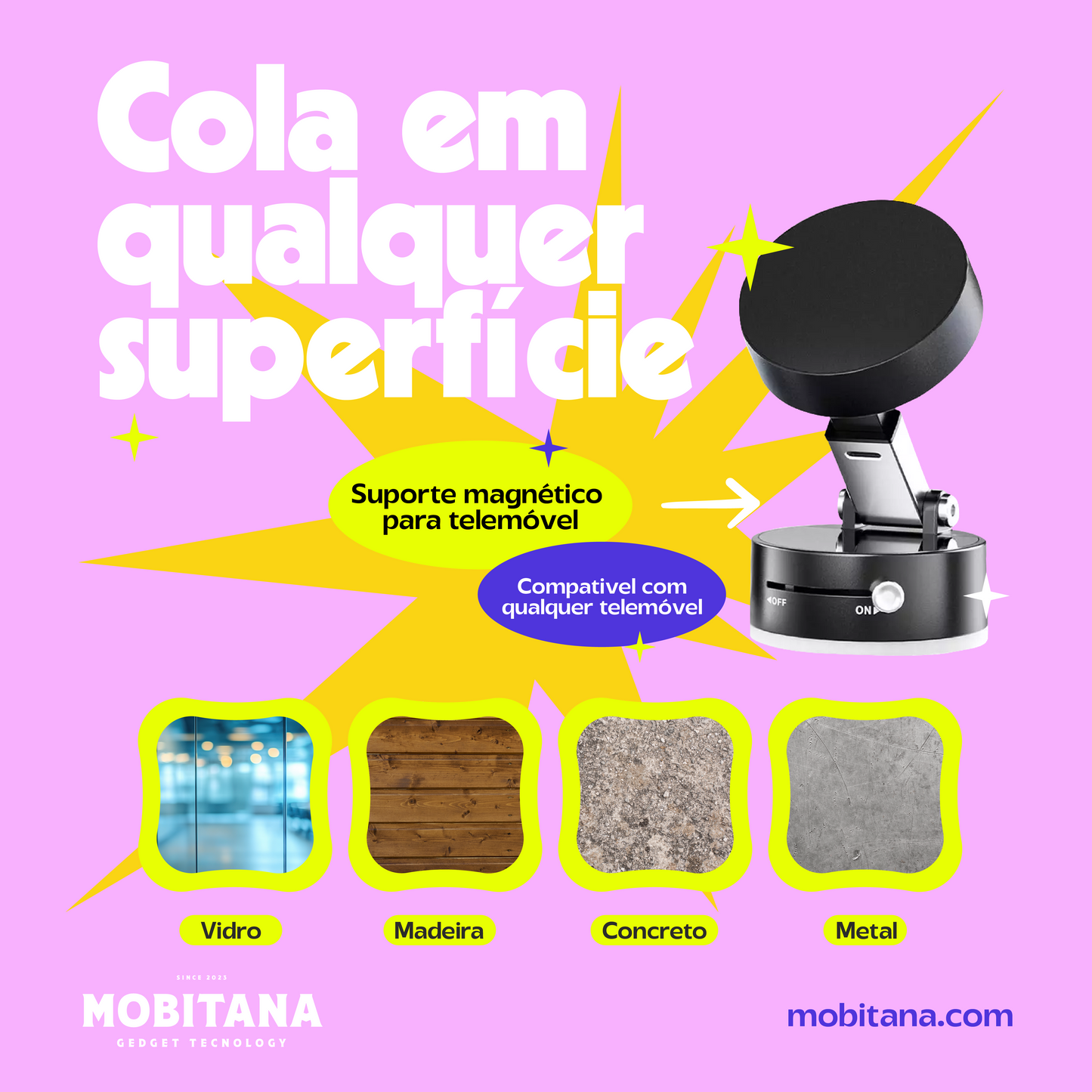 MagneStick™ - Suporte para Telemóvel